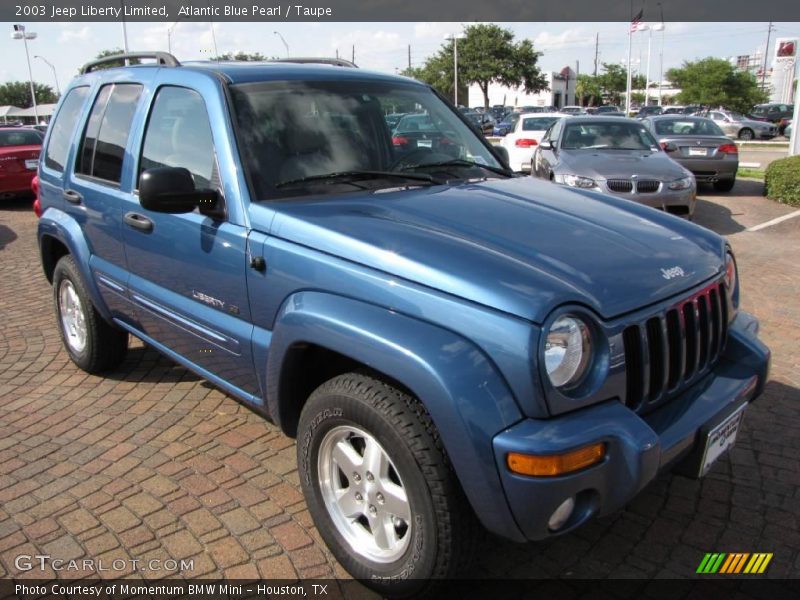Atlantic Blue Pearl / Taupe 2003 Jeep Liberty Limited