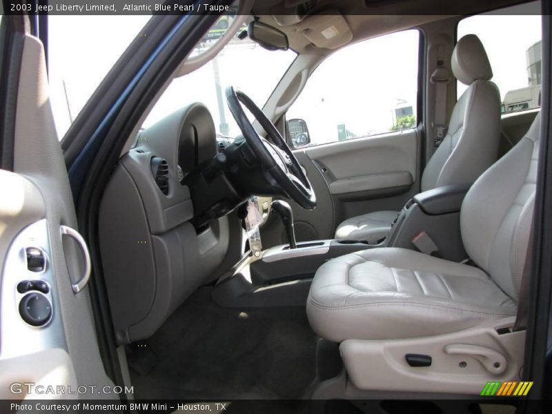 Atlantic Blue Pearl / Taupe 2003 Jeep Liberty Limited