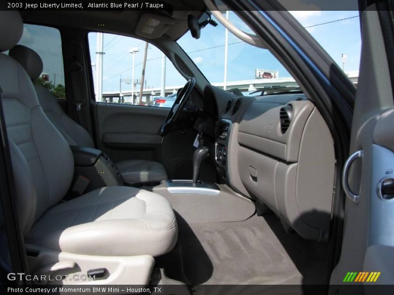 Atlantic Blue Pearl / Taupe 2003 Jeep Liberty Limited