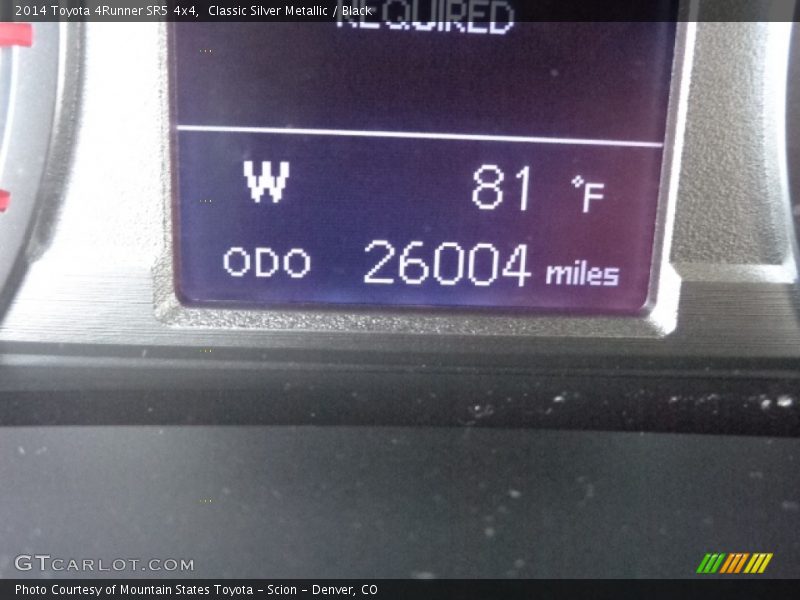 Classic Silver Metallic / Black 2014 Toyota 4Runner SR5 4x4