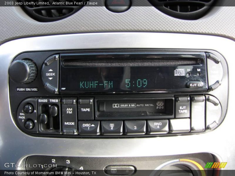 Atlantic Blue Pearl / Taupe 2003 Jeep Liberty Limited