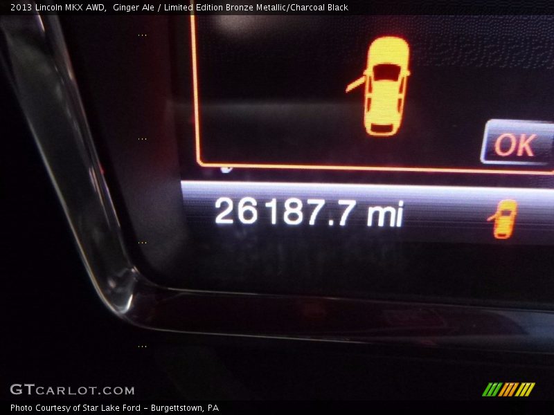 Ginger Ale / Limited Edition Bronze Metallic/Charcoal Black 2013 Lincoln MKX AWD