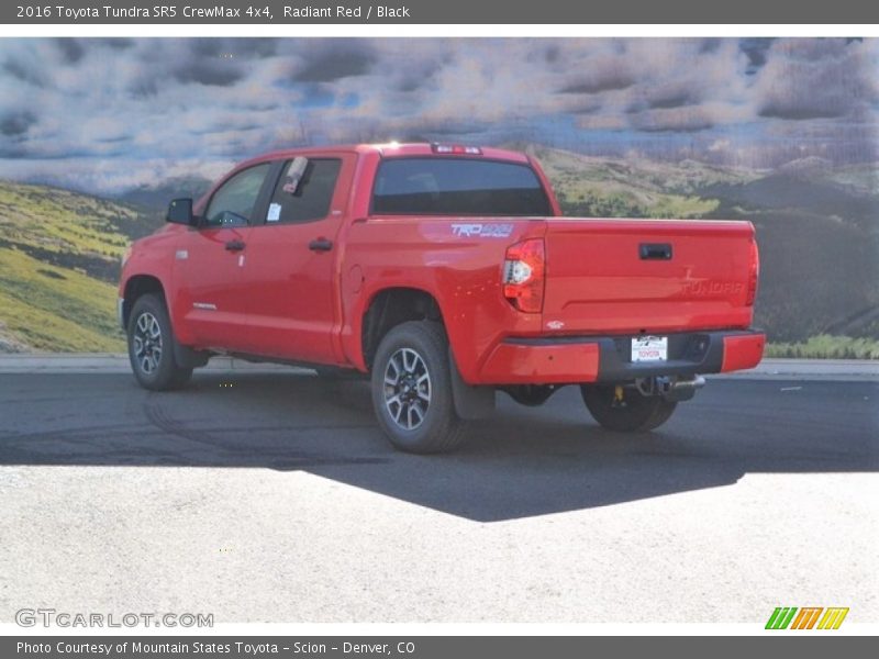 Radiant Red / Black 2016 Toyota Tundra SR5 CrewMax 4x4