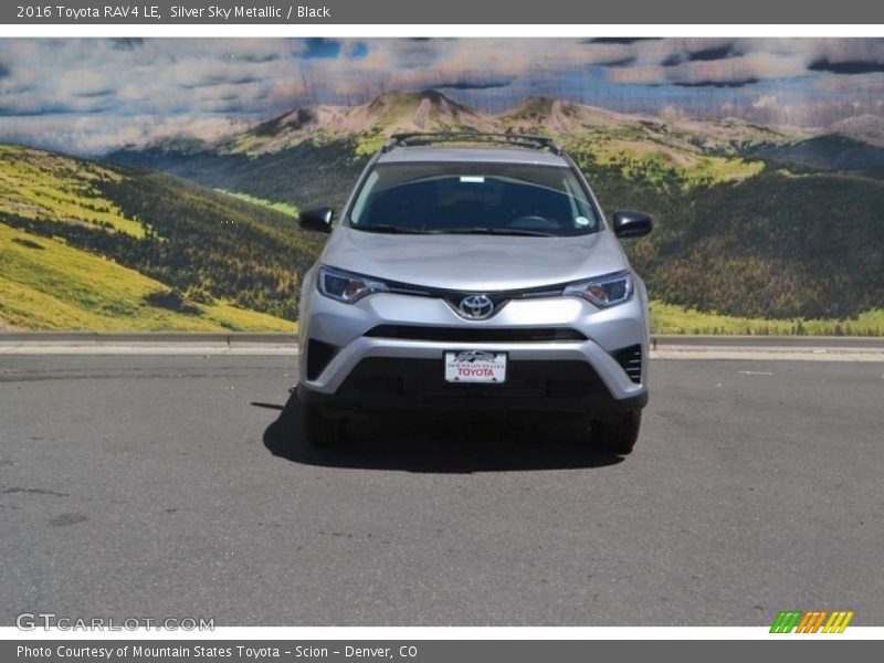 Silver Sky Metallic / Black 2016 Toyota RAV4 LE