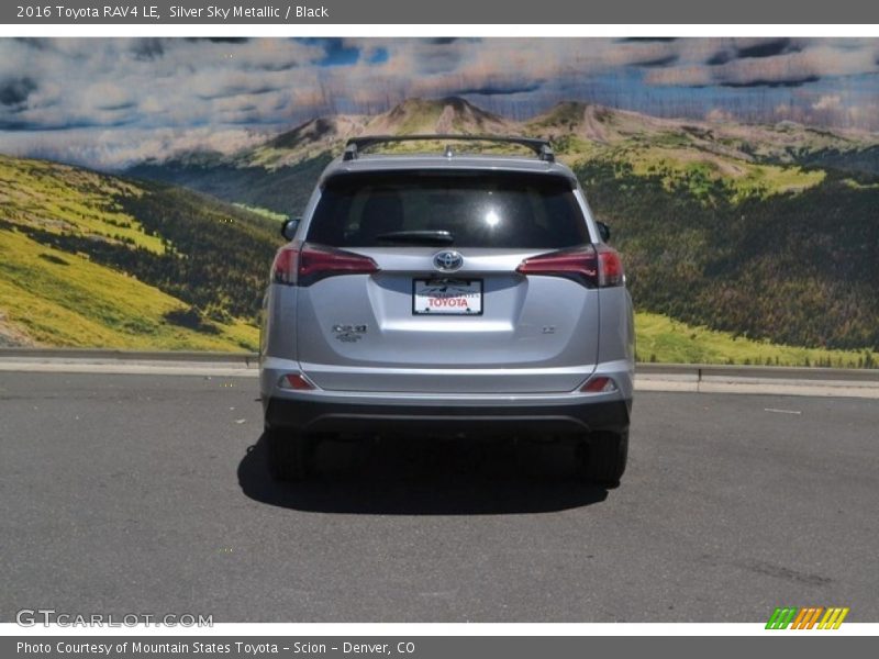 Silver Sky Metallic / Black 2016 Toyota RAV4 LE
