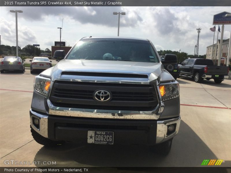 Silver Sky Metallic / Graphite 2015 Toyota Tundra SR5 CrewMax 4x4