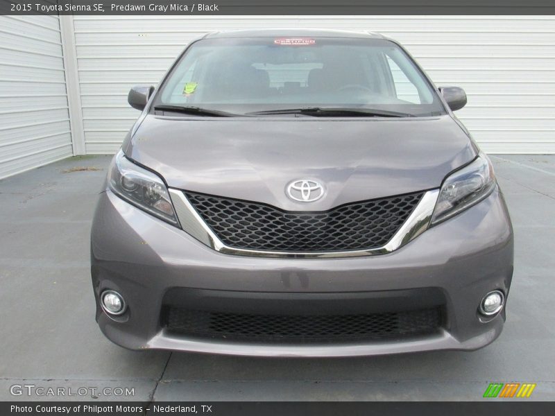 Predawn Gray Mica / Black 2015 Toyota Sienna SE