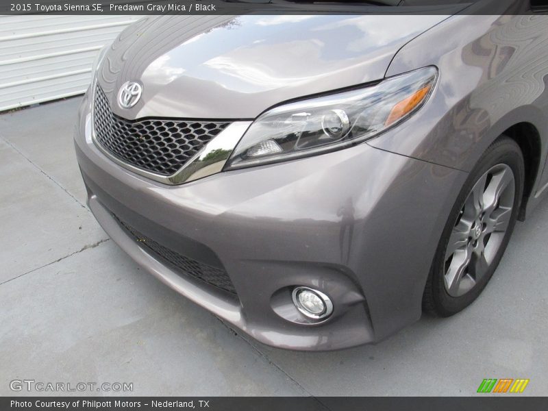Predawn Gray Mica / Black 2015 Toyota Sienna SE