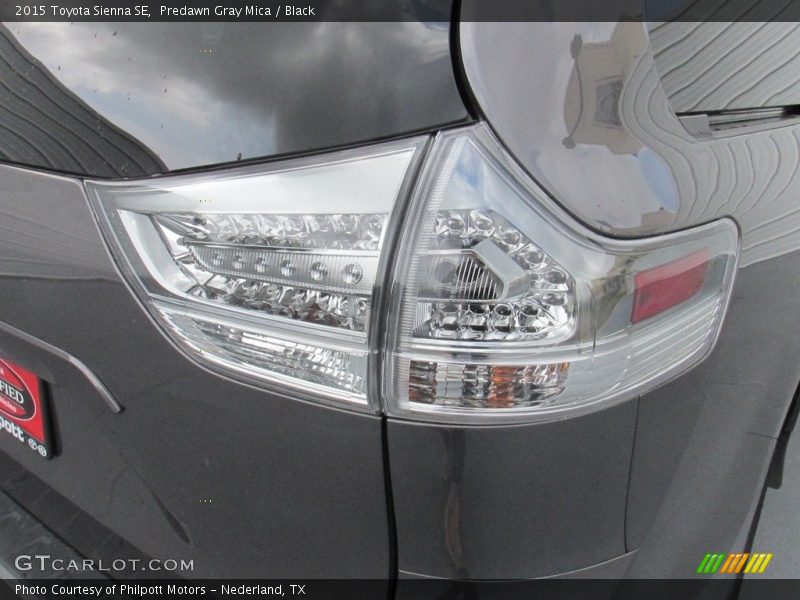 Predawn Gray Mica / Black 2015 Toyota Sienna SE