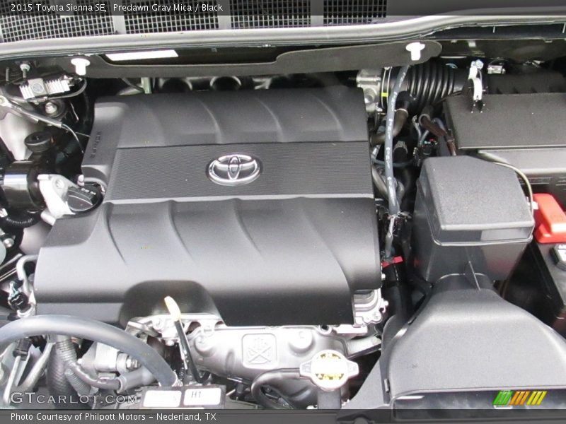 Predawn Gray Mica / Black 2015 Toyota Sienna SE