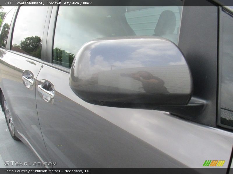 Predawn Gray Mica / Black 2015 Toyota Sienna SE
