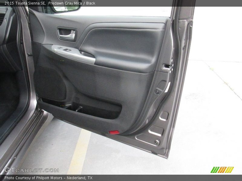Predawn Gray Mica / Black 2015 Toyota Sienna SE