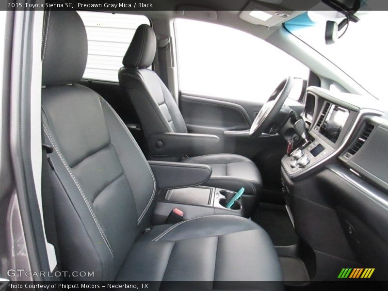Predawn Gray Mica / Black 2015 Toyota Sienna SE