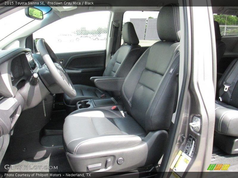 Predawn Gray Mica / Black 2015 Toyota Sienna SE