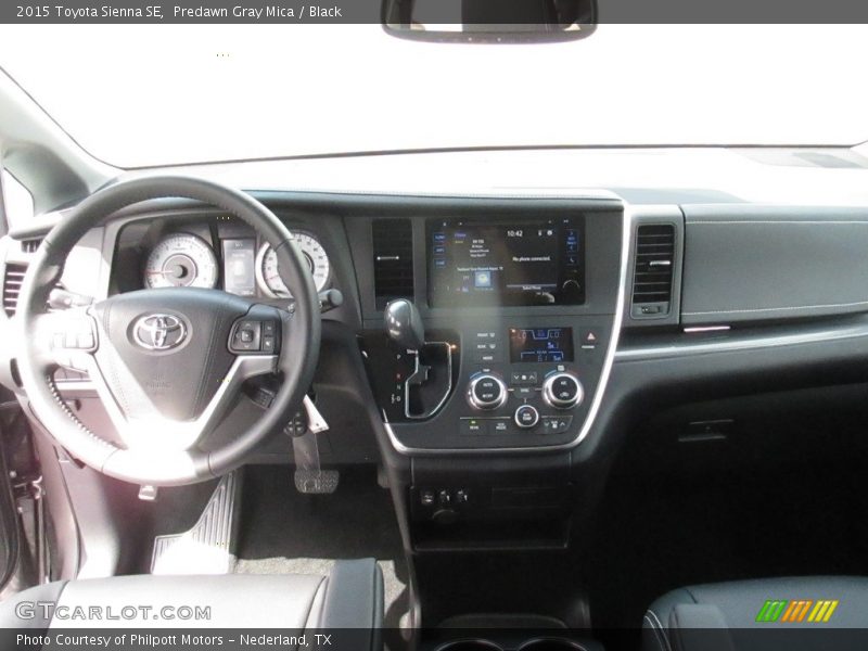Predawn Gray Mica / Black 2015 Toyota Sienna SE