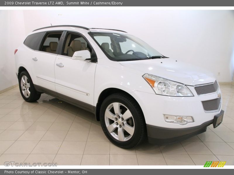 Summit White / Cashmere/Ebony 2009 Chevrolet Traverse LTZ AWD