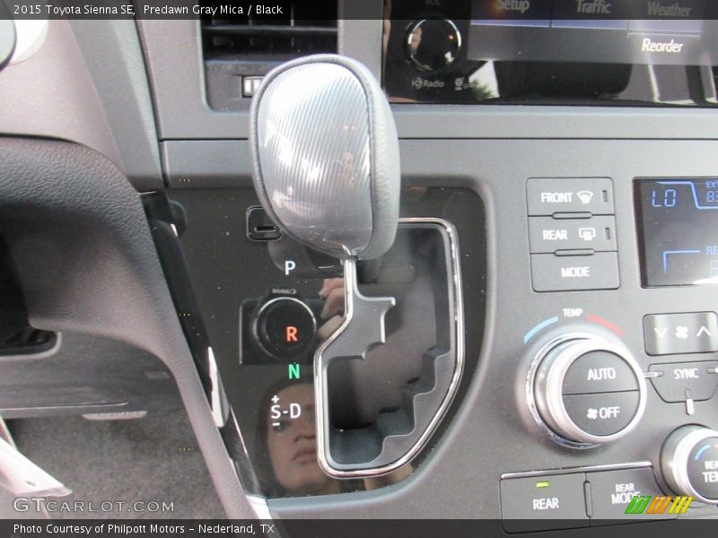 Predawn Gray Mica / Black 2015 Toyota Sienna SE