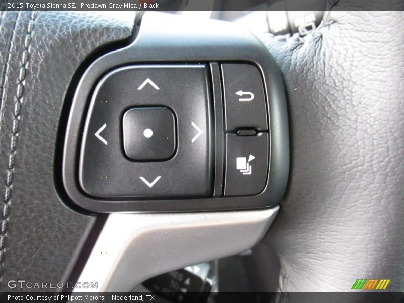 Predawn Gray Mica / Black 2015 Toyota Sienna SE