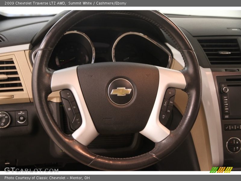 Summit White / Cashmere/Ebony 2009 Chevrolet Traverse LTZ AWD