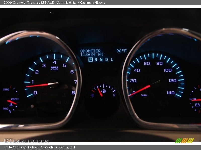 Summit White / Cashmere/Ebony 2009 Chevrolet Traverse LTZ AWD