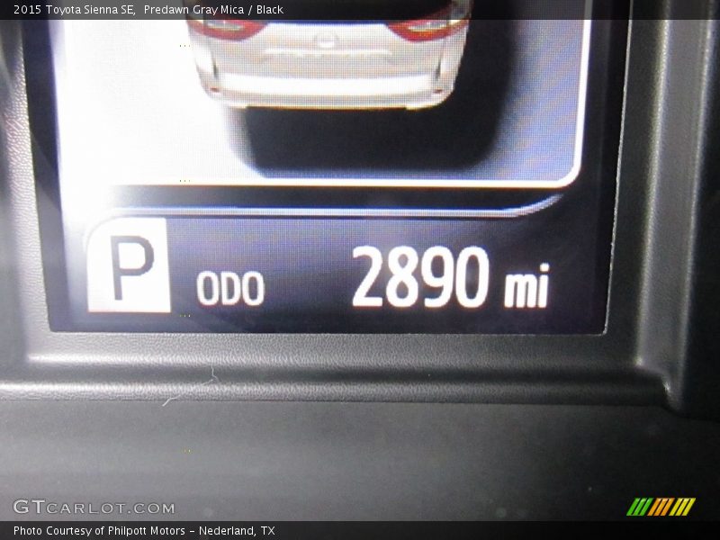 Predawn Gray Mica / Black 2015 Toyota Sienna SE