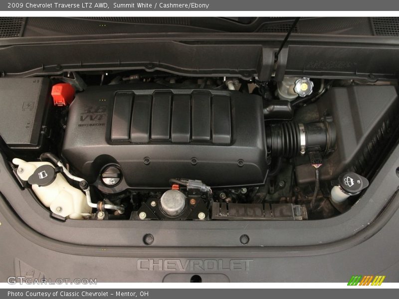Summit White / Cashmere/Ebony 2009 Chevrolet Traverse LTZ AWD