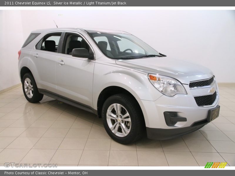 Silver Ice Metallic / Light Titanium/Jet Black 2011 Chevrolet Equinox LS