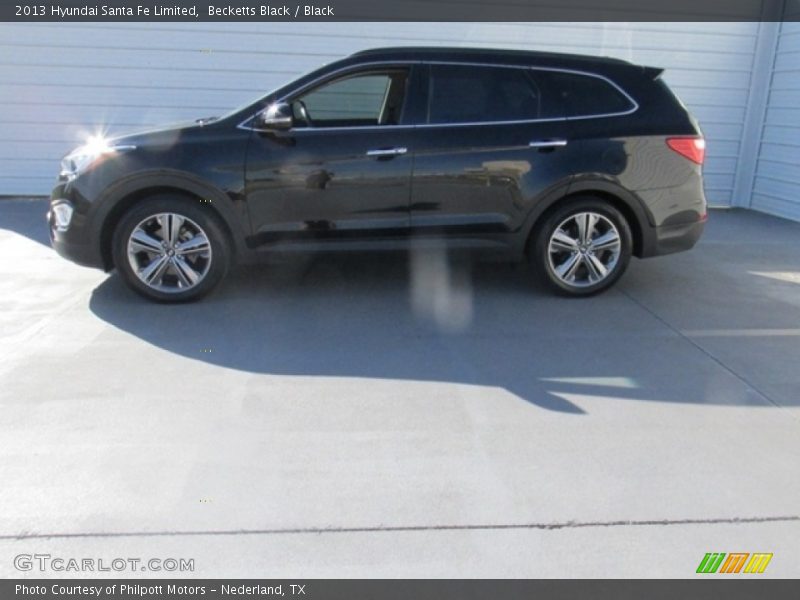 Becketts Black / Black 2013 Hyundai Santa Fe Limited