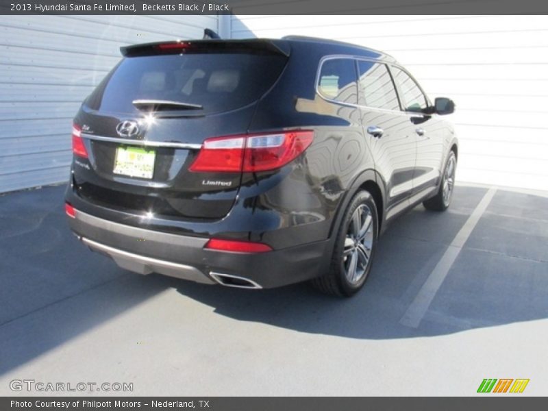 Becketts Black / Black 2013 Hyundai Santa Fe Limited