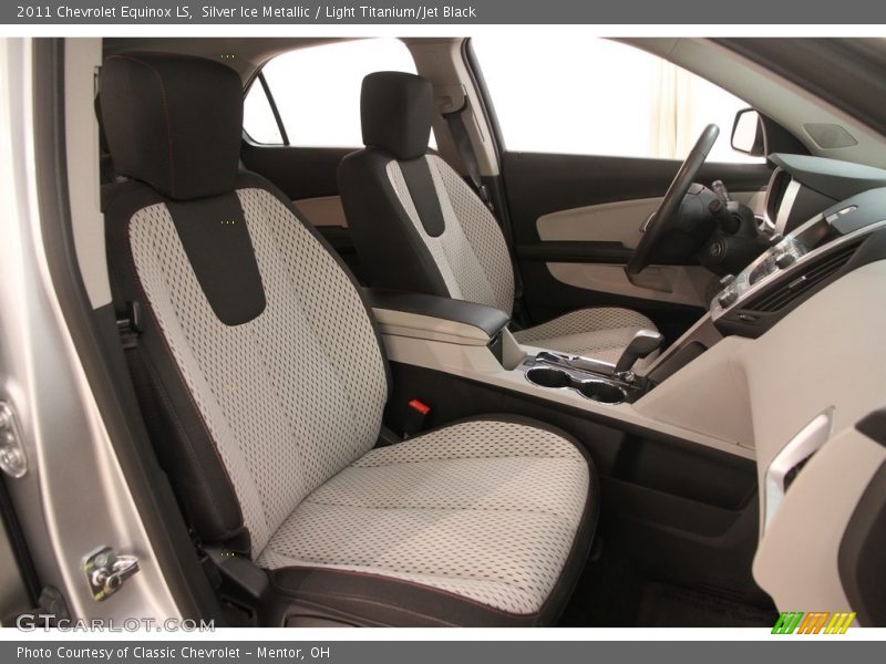 Silver Ice Metallic / Light Titanium/Jet Black 2011 Chevrolet Equinox LS