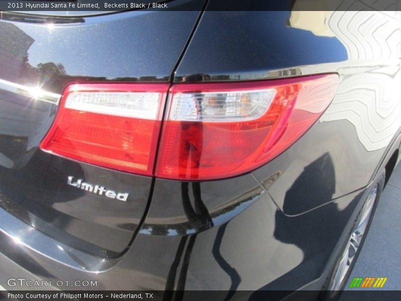 Becketts Black / Black 2013 Hyundai Santa Fe Limited