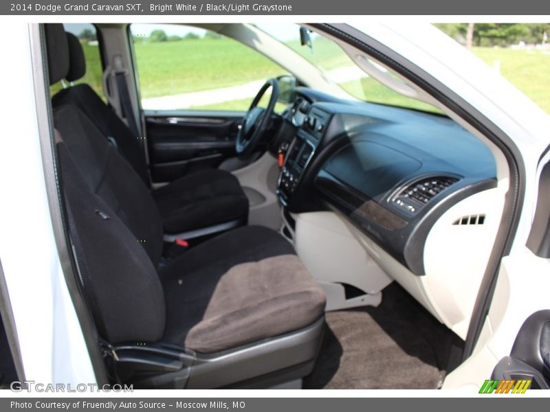 Bright White / Black/Light Graystone 2014 Dodge Grand Caravan SXT