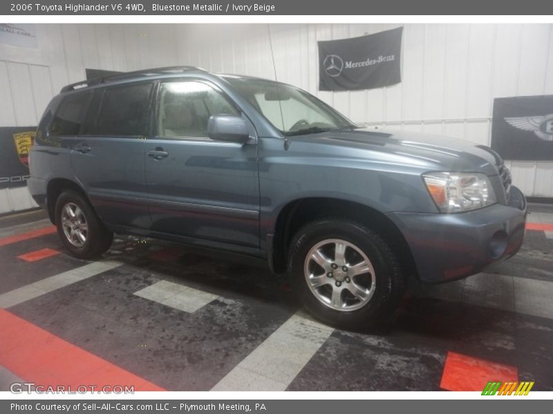 Bluestone Metallic / Ivory Beige 2006 Toyota Highlander V6 4WD
