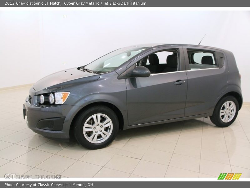 Cyber Gray Metallic / Jet Black/Dark Titanium 2013 Chevrolet Sonic LT Hatch