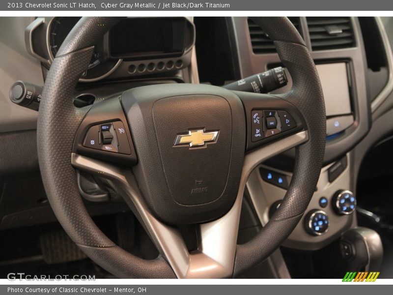 Cyber Gray Metallic / Jet Black/Dark Titanium 2013 Chevrolet Sonic LT Hatch