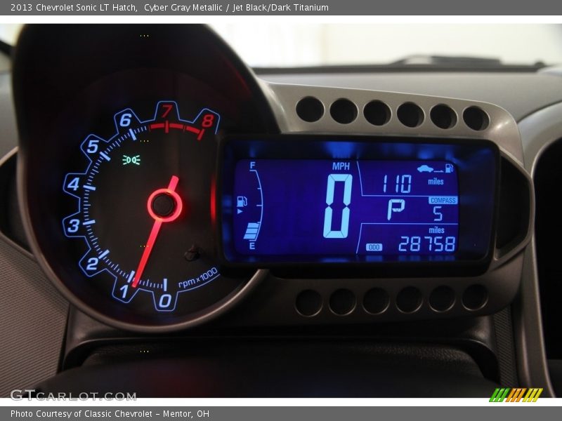 Cyber Gray Metallic / Jet Black/Dark Titanium 2013 Chevrolet Sonic LT Hatch