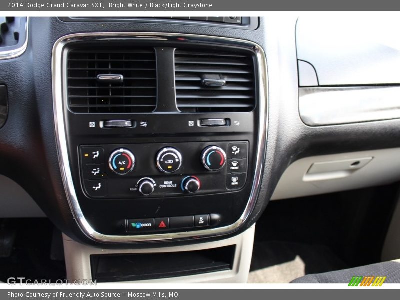 Bright White / Black/Light Graystone 2014 Dodge Grand Caravan SXT