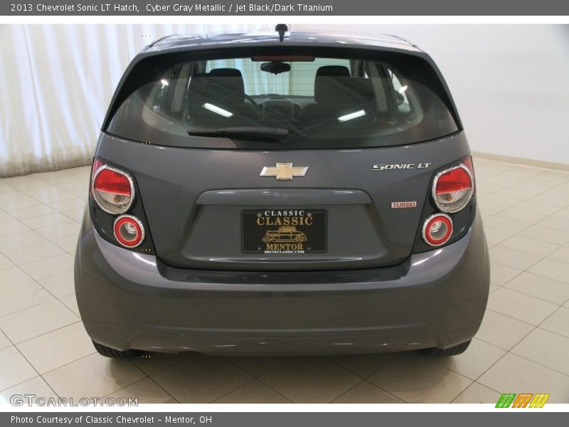 Cyber Gray Metallic / Jet Black/Dark Titanium 2013 Chevrolet Sonic LT Hatch