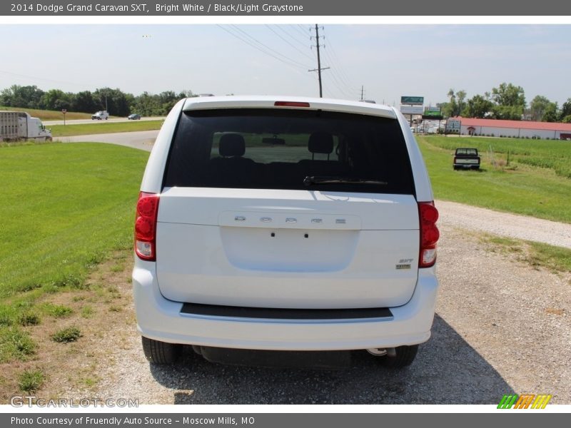 Bright White / Black/Light Graystone 2014 Dodge Grand Caravan SXT