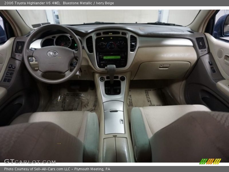 Bluestone Metallic / Ivory Beige 2006 Toyota Highlander V6 4WD