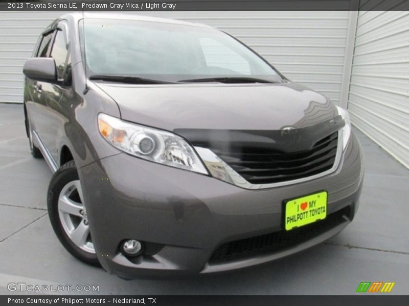 Predawn Gray Mica / Light Gray 2013 Toyota Sienna LE