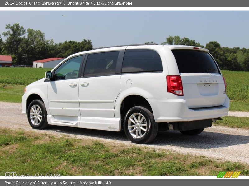 Bright White / Black/Light Graystone 2014 Dodge Grand Caravan SXT