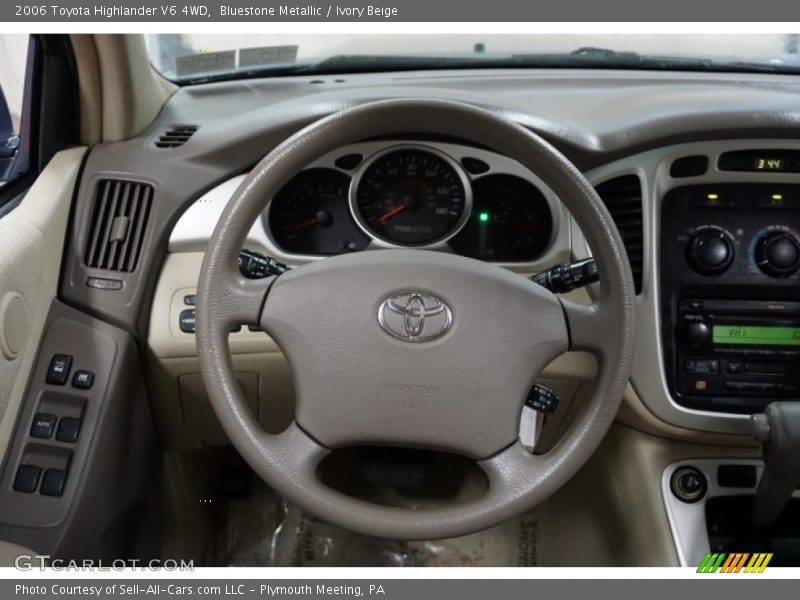 Bluestone Metallic / Ivory Beige 2006 Toyota Highlander V6 4WD