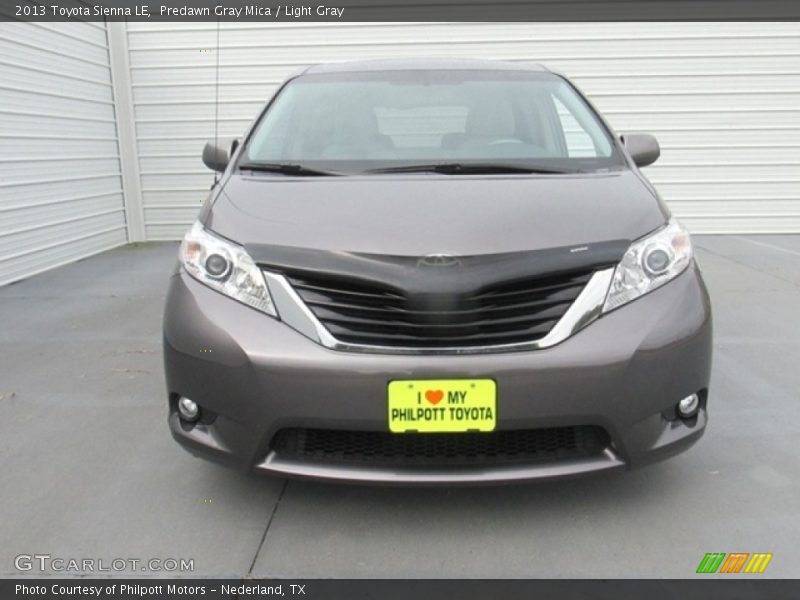 Predawn Gray Mica / Light Gray 2013 Toyota Sienna LE