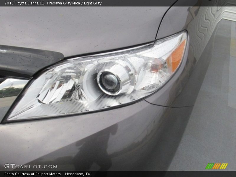Predawn Gray Mica / Light Gray 2013 Toyota Sienna LE