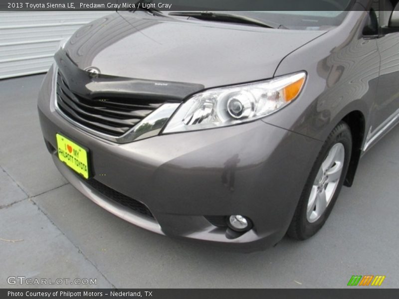 Predawn Gray Mica / Light Gray 2013 Toyota Sienna LE
