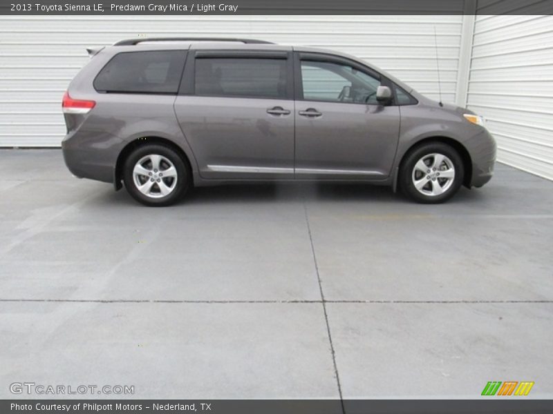 Predawn Gray Mica / Light Gray 2013 Toyota Sienna LE