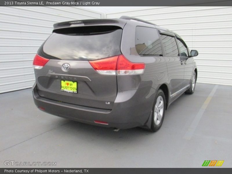 Predawn Gray Mica / Light Gray 2013 Toyota Sienna LE