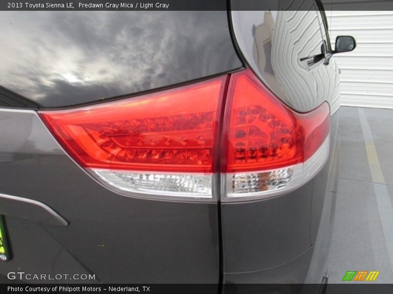 Predawn Gray Mica / Light Gray 2013 Toyota Sienna LE