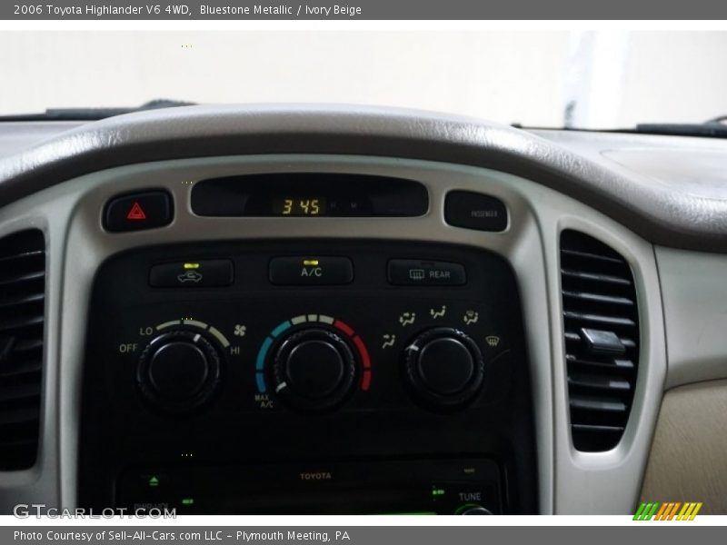 Bluestone Metallic / Ivory Beige 2006 Toyota Highlander V6 4WD